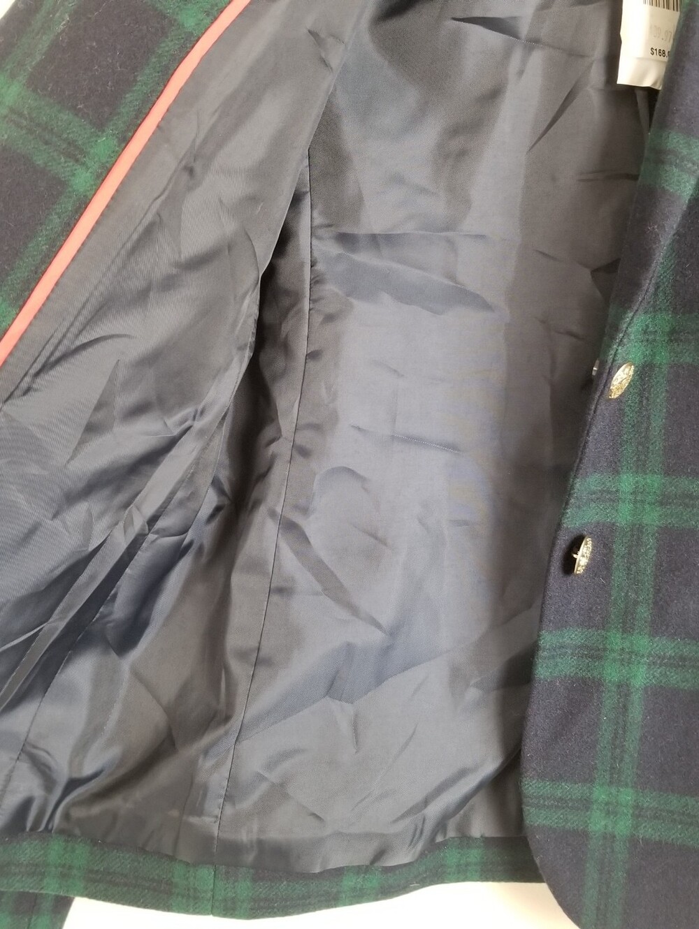 J Crew Wool Blend Plaid Schoolboy Blazer Size 0 NWT - Picture 6 of 9